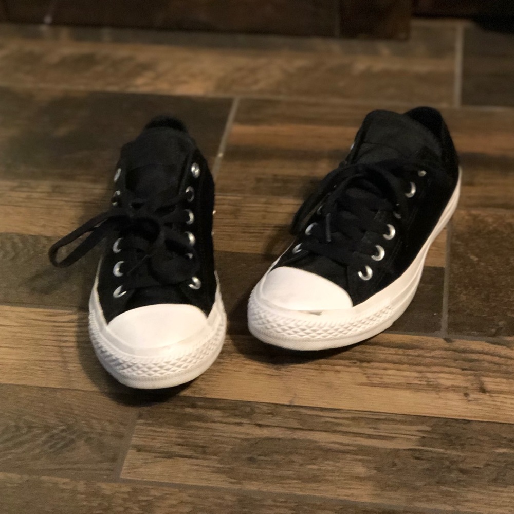 Women’s Black Satin Converse